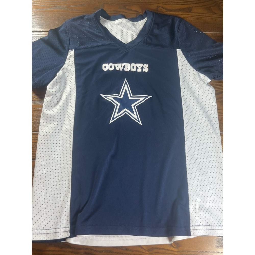 NFL Dallas Cowboys Nameless Jersey Reversible Flag Football Shirt Youth XL